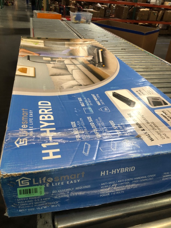 Photo 1 of ***STOCK PHOTO FOR REFERENCE ONLY*** 
Treadmill with Handle Bar and Adjustable Incline, Compact Portable Treadmills for Home Office, 0.6-3.8 MPH Remote Speed Control, Foldable Under Desk Walking Treadmill with Armrest,A-1