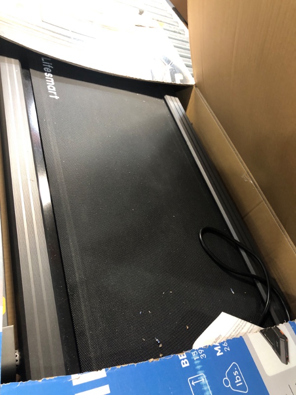 Photo 1 of ***STOCK PHOTO FOR REFERENCE ONLY*** 
Treadmill with Handle Bar and Adjustable Incline, Compact Portable Treadmills for Home Office, 0.6-3.8 MPH Remote Speed Control, Foldable Under Desk Walking Treadmill with Armrest,A-1