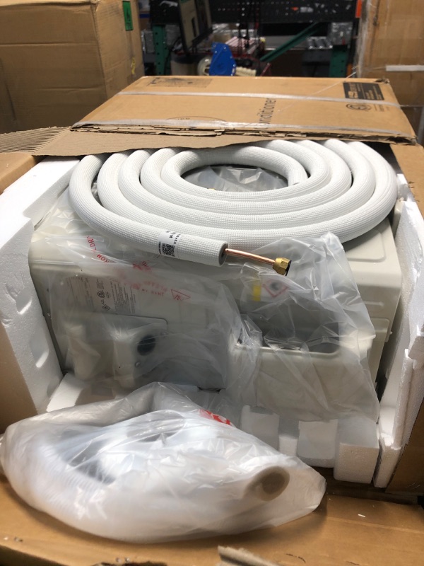 Photo 1 of ***FACTORY SEALED - OPENED FOR INSPECTION***11500 BTU Wifi Enabled Mini Split Air Conditioner & Heater, 17 SEER2 208/230V Inverter Ductless Wall AC Unit with Pre-Charged Condenser, Heat Pump & Installation Kit