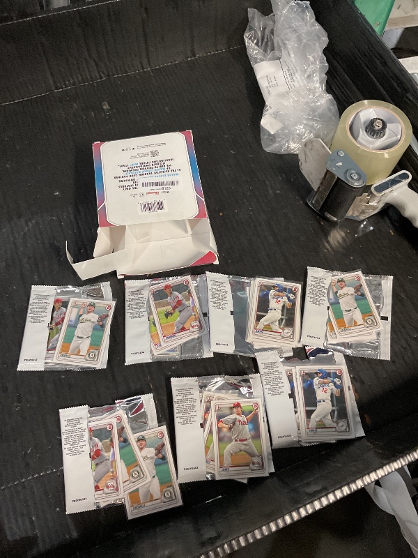 Photo 1 of ***ALREADY OPENED***2025 Topps MLB Baseball Bowman Draft Baseball Trading Card Mega Box
