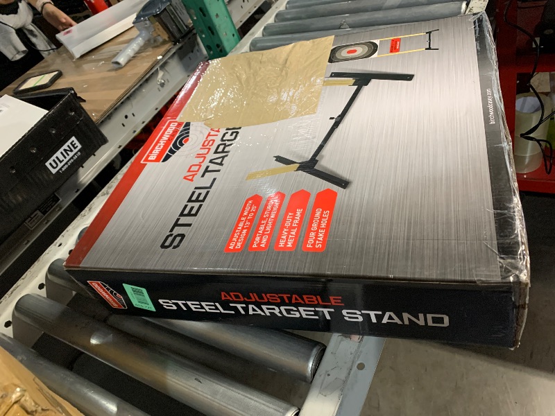 Photo 1 of ***STOCK PHOTO FOR REFERENCE ONLY*** Highwild Adjustable Target Stand Base for Paper Shooting Cardboard Silhouette H Shape Stand Base for Shooting Range 1x2 Wooden Target Station Setup - 1 Pack