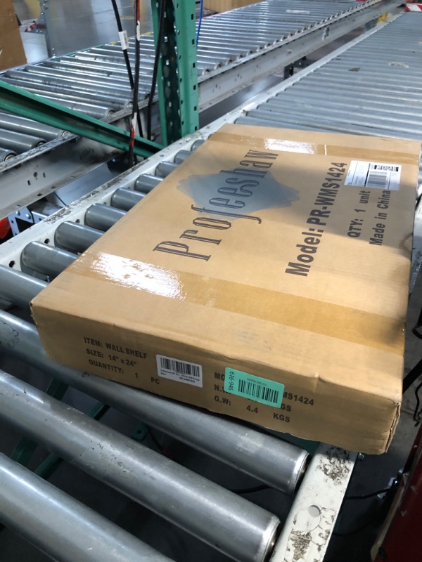 Photo 1 of ***FACTORY SEALED*** ***STOCK PHOTO FOR REFERENCE ONLY*** Profeeshaw NSF Stainless Steel Shelf 14” x 24”, 250 lb Commercial Shelves Wall Mounted Metal Shelving with Backsplash and 2 Brackets for Restaurant, Bar, Utility Room, Kitchen and Garage