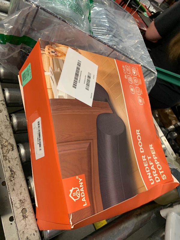 View 2 of (2 Pack) Under Door Draft Stopper, Draft Stopper for Bottom of Door, Adjustable 30-36 Inch Door Draft Blocker, Under Door Gap Filler, Easy Install Door Seal, Helps Reduce Drafts, Noise and Heat Loss