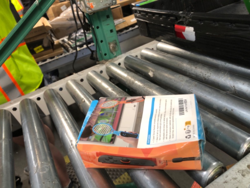 Photo 1 of [?????? ?/? ??????????]Tennis Rackets for Nintendo Switch 2 Joy-Con(2025), MENEEA 2 Pack Game Accessories for Mario Tennis Aces,Handle Grip Holder for Switch 2/Switch 1 Controller Suport Other Tennis Game for NS2 (Blue/Orange)