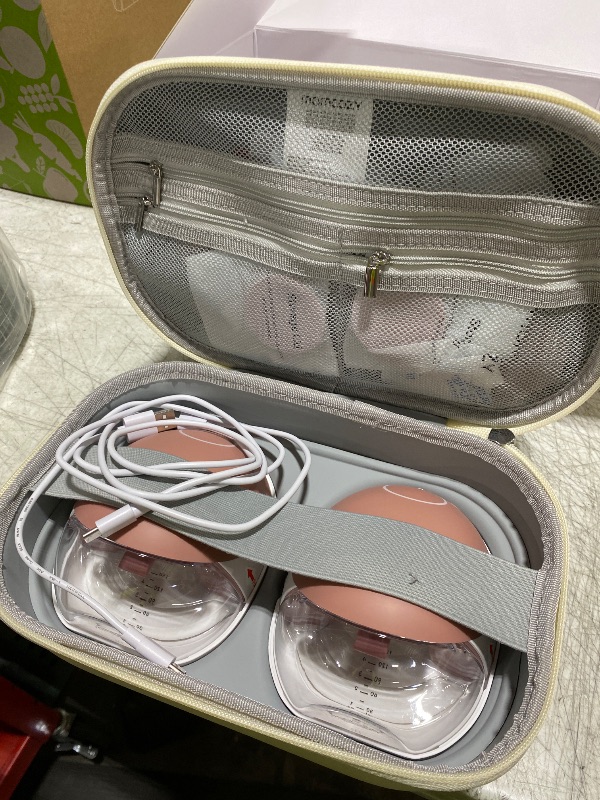 Photo 1 of Momcozy Wearable Breast Pump, Hands Free Upgraded Mobile Flow | M9, App Discreet Control with Personalized Multi-Modes & 15 Levels, Wearable Breast Pump 24mm, 2 Pack Cozy Red