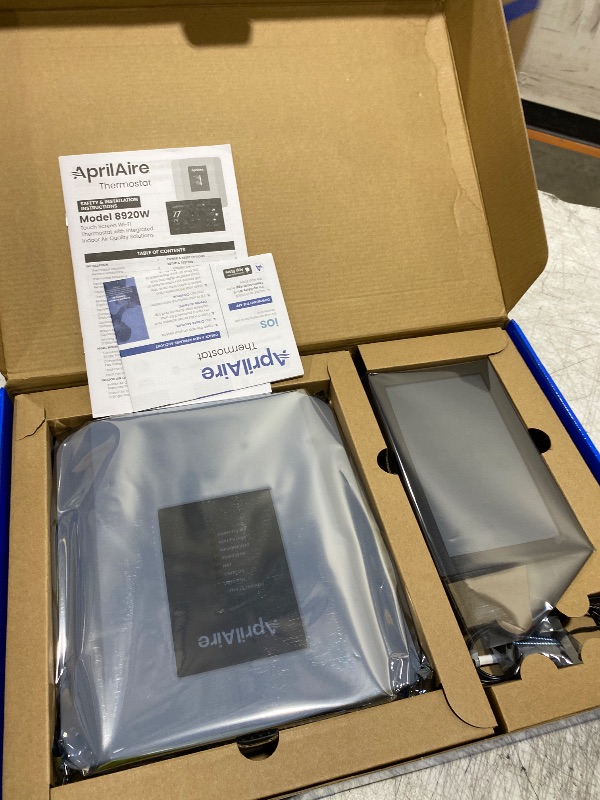 Photo 1 of AprilAire 8920W Wi-Fi Programmable Color Touchscreen Thermostat with IAQ Control; Amazon Alexa and Google Assistant Compatible