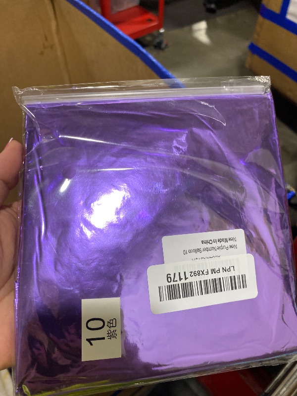 Photo 1 of 10 Balloon Number, Purple Number 10th Birthday Balloons 40 Inch, 10 Years Old Purple Birthday Decorations for Boys Girls, 10th Anniversary Decorations