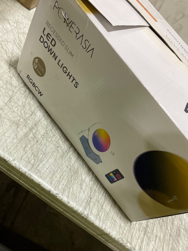 Photo 1 of POWERASIA 12 Pack Smart Recessed Lighting 6 Inch, Ultra-Thin LED Recessed Lighting 12W 1200LM Smart Downlight with Junction Box, Compatible with Alexa/Google Assistant - ETL and Energy Star Certified