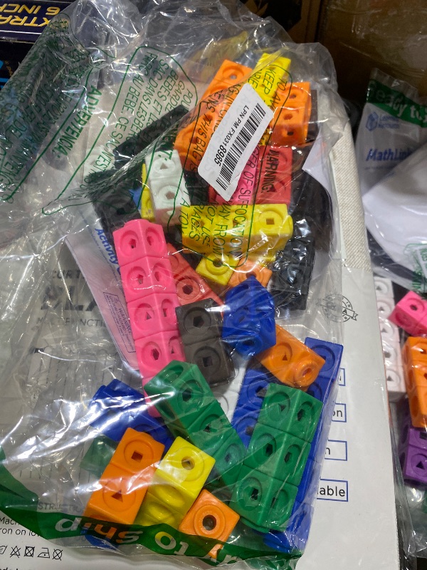 Photo 1 of **********MISSING PARTS*******
Learning Resources MathLink Cubes - Set of 100 Cubes, Ages 5+ Kindergarten, STEM Activities, Math Manipulatives, Homeschool Supplies, Teacher Supplies