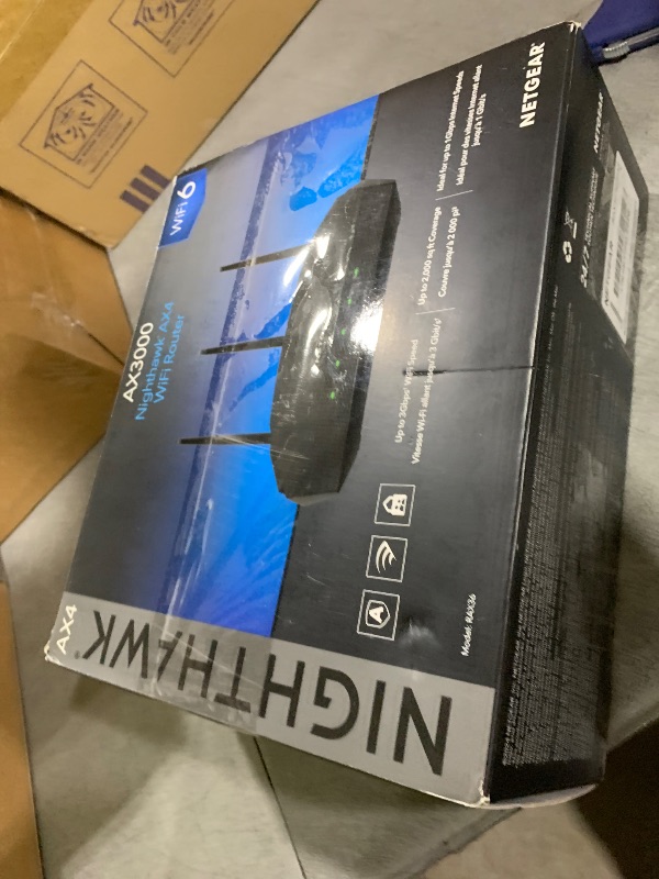 Photo 1 of NETGEAR Nighthawk WiFi 6 Router (RAX36) – Router Only, AX3000 3 Gbps Wireless Speed – Dual-Band Gigabit Internet – Covers 2,000 sq. ft., 25 Devices – Built-in VPN, USB 3.0, Gaming