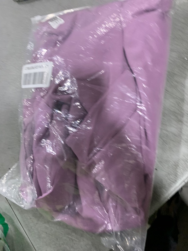 Photo 1 of BeryLove Formal Dresses for Women Wedding Guest Ruffle Short Sleeve Elegant Cocktail Bridesmaid Party Prom Homecoming Dress High Waist Lace Long Evening Gown 51NC Purple XL