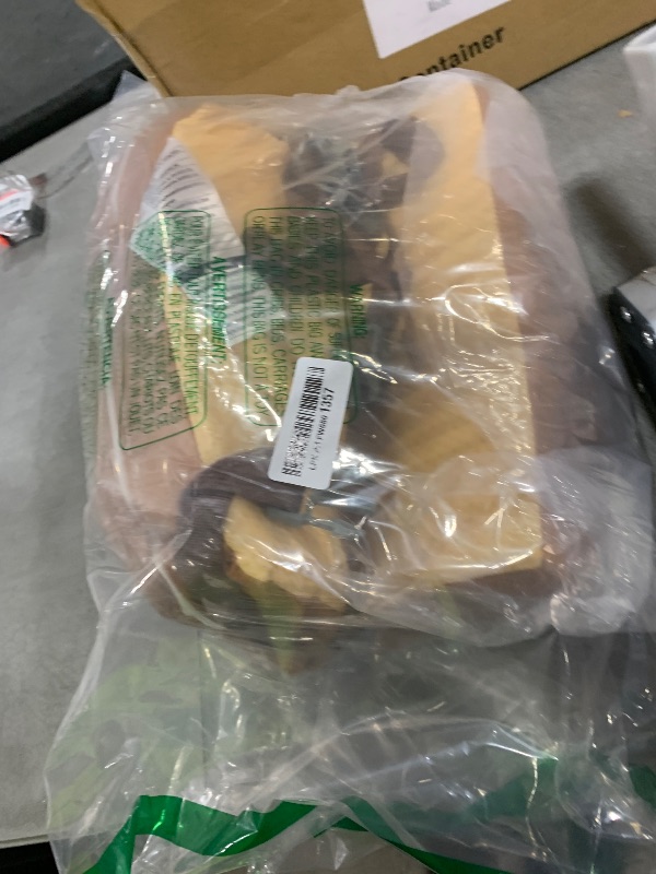 Photo 1 of Toddler Booster Seat for Dining Table, PU Washable Double Safe Straps Non-Slip Bottom Booster Seat Dining Toddler, Portable Travel Increasing Cushion (Brown)