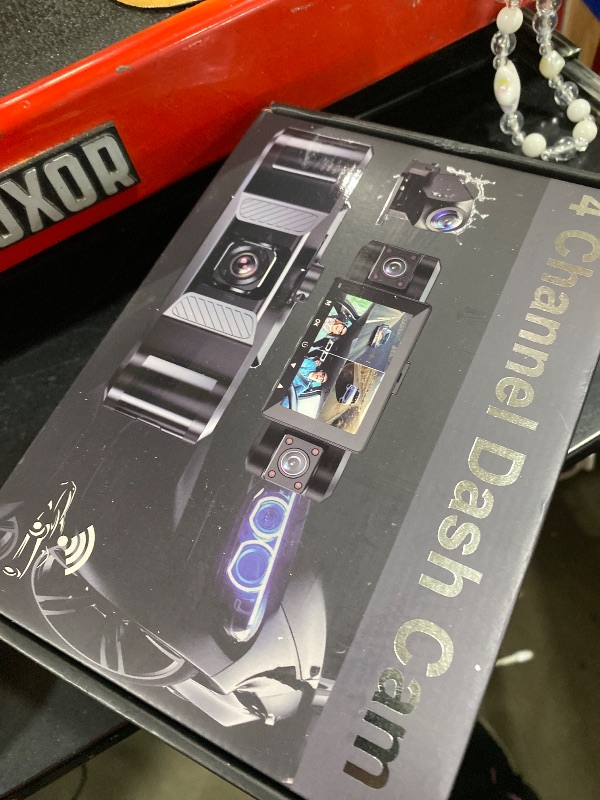 Photo 1 of 4 Channel 2.5K Dash Cam Front Rear Left Right, 170° Wide Angle Car Dash Camera with 5GHz WiFi & App Control, G-Sensor, Super Night Vision, 24H Parking Monitor, Loop Recording, 64GB SD Card Included