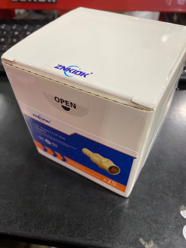 Photo 1 of (Znkiok® 15Pack) 1/2" Press x 1/2" Pex Adapter Crimp Fittings,Copper Propress To Pex Adapter,Lead-Free Brass,NSF/ANSI 61,UPC.