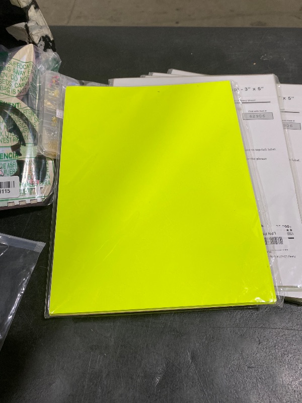 Photo 1 of 100 Pack Printable Starburst Retail Stickers - Fluorescent Yellow Label Stock - 3.5??x?5? - Inkjet & Laser Compatible - Permanent Adhesive Retail Pricing Starburst Signs - Made in USA (25 Sheets)