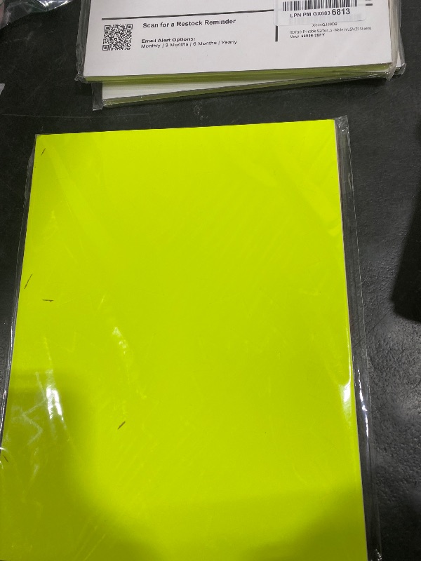 Photo 1 of 100 Pack Printable Starburst Retail Stickers - Fluorescent Yellow Label Stock - 3.5??x?5? - Inkjet & Laser Compatible - Permanent Adhesive Retail Pricing Starburst Signs - Made in USA (25 Sheets)