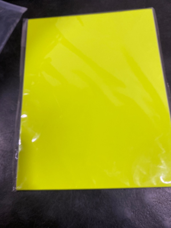 Photo 1 of 100 Pack Printable Starburst Retail Stickers - Fluorescent Yellow Label Stock - 3.5??x?5? - Inkjet & Laser Compatible - Permanent Adhesive Retail Pricing Starburst Signs - Made in USA (25 Sheets)