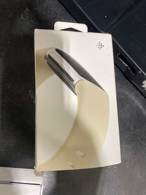 Photo 1 of Fitbit Charge 6 Fitness Tracker with Google apps, Heart Rate on Exercise Equipment, 6-Months Premium Membership Included, GPS, Health Tools and More, Porcelain/Silver, One Size (S & L Bands Included)