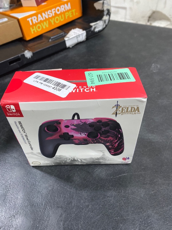 Photo 1 of PDP REMATCH Enhanced Wired Nintendo Switch Pro Controller, Switch Lite/OLED Compatible - The Legend of Zelda: Breath of the Wild (Calamity Ganon)
