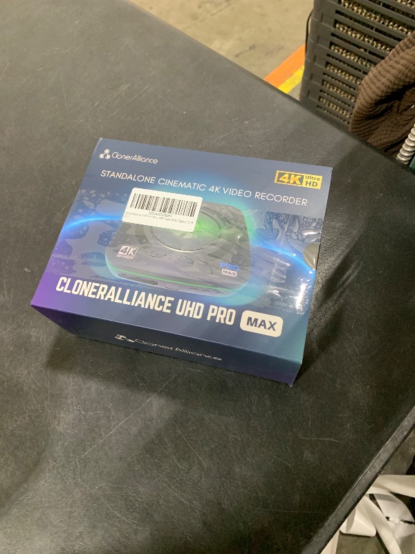 Photo 1 of ClonerAlliance UHD Pro Max, Cinematic-FPS 4K@24fps (Max 30) Video Recorder with H.265/H.264 Codec, 4K@60fps Passthrough HDMI Capture DVR with Pause/Resume Recording.