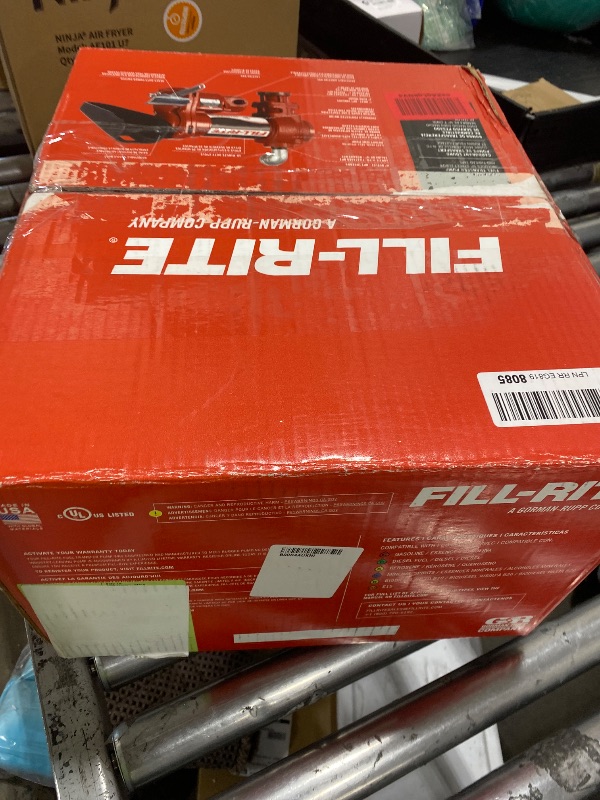 Photo 1 of Fill-Rite FR610HA 115V 15 GPM Fuel Transfer Pump w/Discharge Hose & Automatic Nozzle (Red) | Gasoline, Diesel, Kerosene, Ethanol & Methanol Blends & Biodiesel