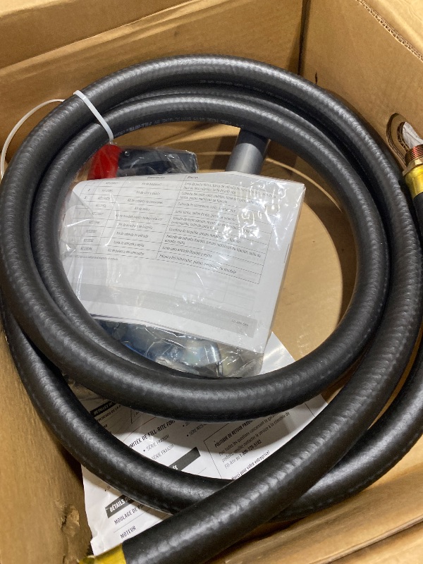 Photo 1 of Fill-Rite FR610HA 115V 15 GPM Fuel Transfer Pump w/Discharge Hose & Automatic Nozzle (Red) | Gasoline, Diesel, Kerosene, Ethanol & Methanol Blends & Biodiesel