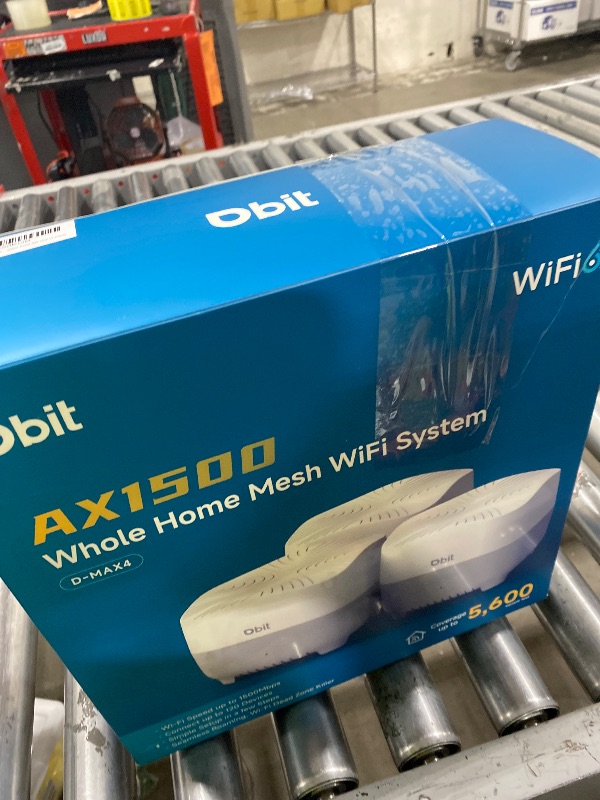 Photo 1 of DBIT AX1500 WiFi 6 Mesh Wi-Fi System | 5,600 Sq Ft Coverage & 120 Devices | Dual-Band, Seamless Roaming, Parental Controls | Replaces Wireless Router and Extender | 4 Gigabit Ports Per Unit (3-Pack)