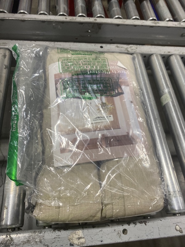 Photo 1 of Pinch Pleated Linen Curtains 108 Inches Long for Living Room 2 Panels Set Greyish Beige Flax Double Pleated Drapes Back Tab Farmhouse Ceiling Floor 108 Inch Window Curtains Bedroom Burlywood Birch