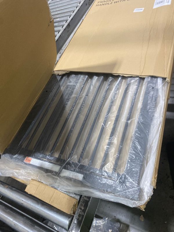 Photo 1 of Lumizone Extra Tall Cat Gate 61.02" High Pressure Mounted Extra Wide 26.38"-30.11" (17Sizes) 1.37" Gap No Drilling Auto-Close Tall Pet Gate for Dogs (Black, 26.38"-30.11" W)