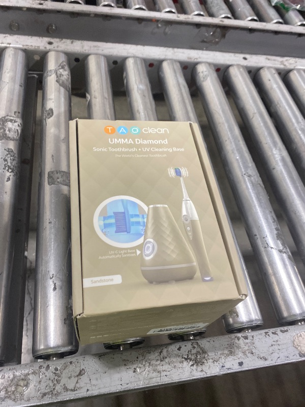 Photo 1 of TAO Clean UV Sanitizing Sonic Toothbrush and Cleaning Station, Electric Toothbrush, Dual Speed Setting, Sandstone