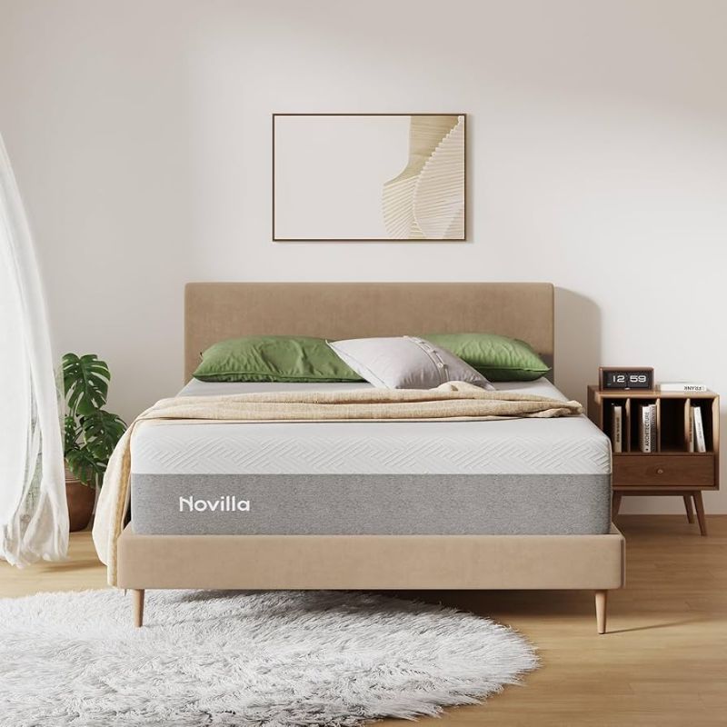 Photo 1 of Novilla King Size Mattress, 14 inch Full Gel Memory Foam Mattress for Cool Night & Pressure Relief, Medium Firm in a Box