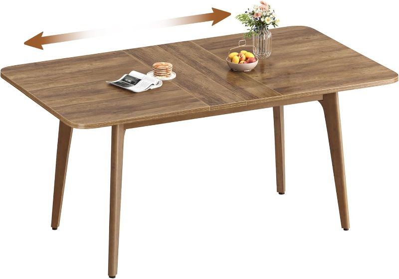 Photo 1 of VASAGLE Dining Room Table, Extending Tray, 120kg Load Capacity for Dining Room