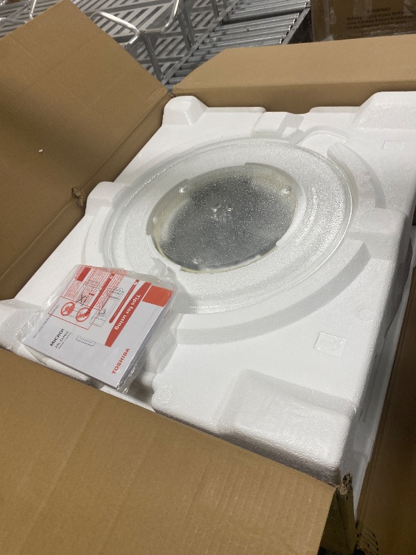 Photo 1 of Toshiba ML-EM62P(SS) Large Countertop Microwave with Smart Sensor, 6 Menus, Auto Defrost, ECO Mode, Mute Option & 16.5" Position Memory Turntable, 2.2 Cu Ft, 1200W, Stainless Steel