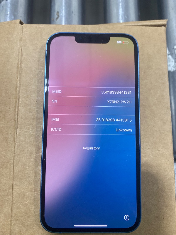 Photo 1 of Apple iPhone 13, 128GB, Blue - Unlocked (Renewed)