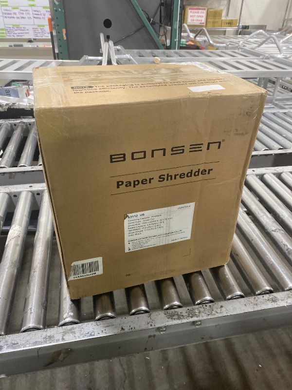Photo 1 of BONSEN 14-Sheet Paper Shredder for Home Office, Heavy Duty Cross Cut Shredder with 5.3 Gal Pullout Bin, Quiet Shredder for CDs/Credit Card/Staple, P-4 Security, Anti-Jam System