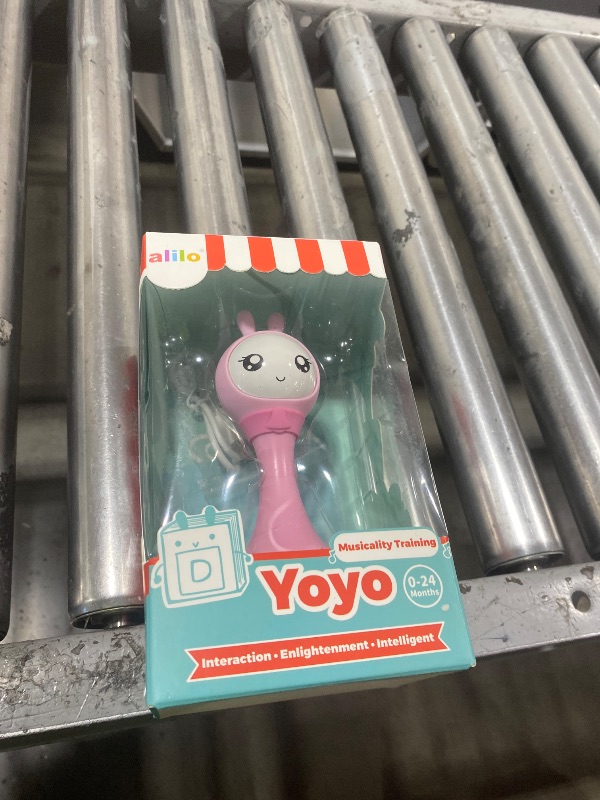 Photo 1 of alilo Yoyo Talking Bunny Baby Musical Light-Up Rattle Toys 0-6-12-18 Months, Voice Mimicking Toy, Preloaded 90+ Audio Content, ABC/Number/Notes Learning Toys for Baby Infant Newborn Boy Girl Gifts