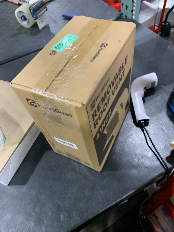 Photo 1 of [Upgrade Airflow] Hon&Guan Removable Roof Vent Cap, 4 Inch Roof Dryer Vent for Houses, 4 Inch Exhaust Vent for Ventilation System-with Damper and Two New Small Vents,Galvanized Steel