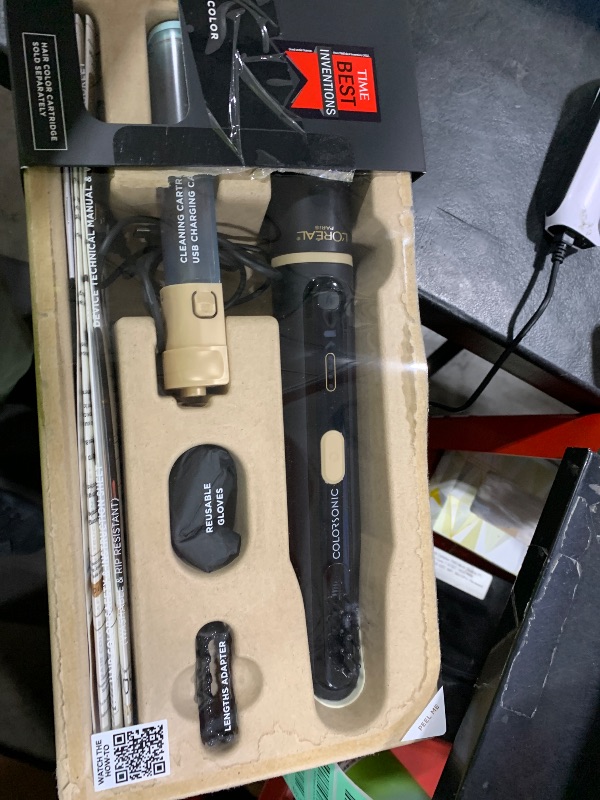 Photo 1 of L'Oreal Paris Colorsonic Permanent Hair Dye Coloring Device for Root Touch Up, All Over Color, and Gray Coverage, Mistake-Free Application (Hair Color Cartridge Sold Separately)