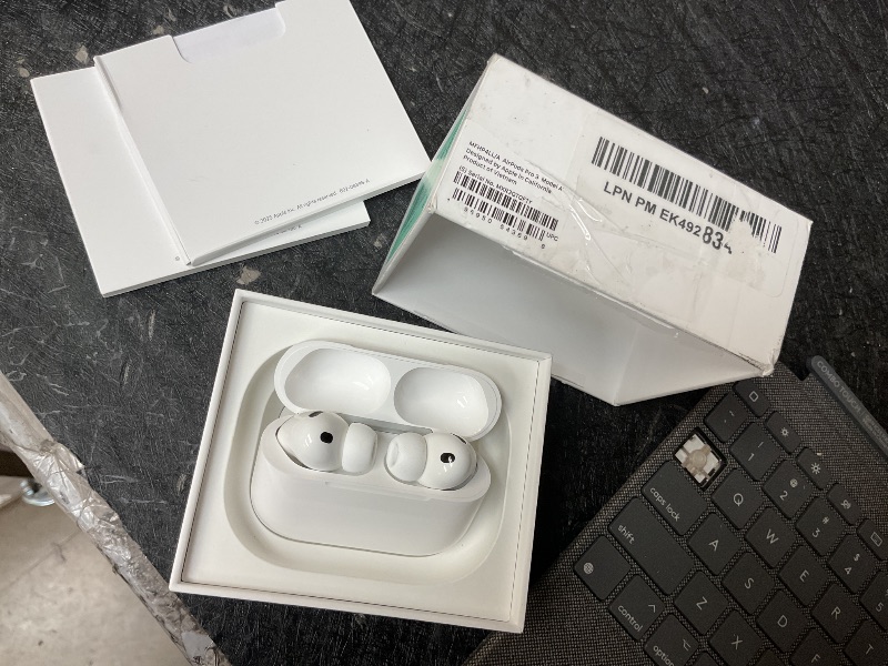 Photo 1 of Apple AirPods Pro 3 Wireless Earbuds, Active Noise Cancellation, Live Translation, Heart Rate Sensing, Hearing Aid Feature, Bluetooth Headphones, Spatial Audio, High-Fidelity Sound, USB-C Charging