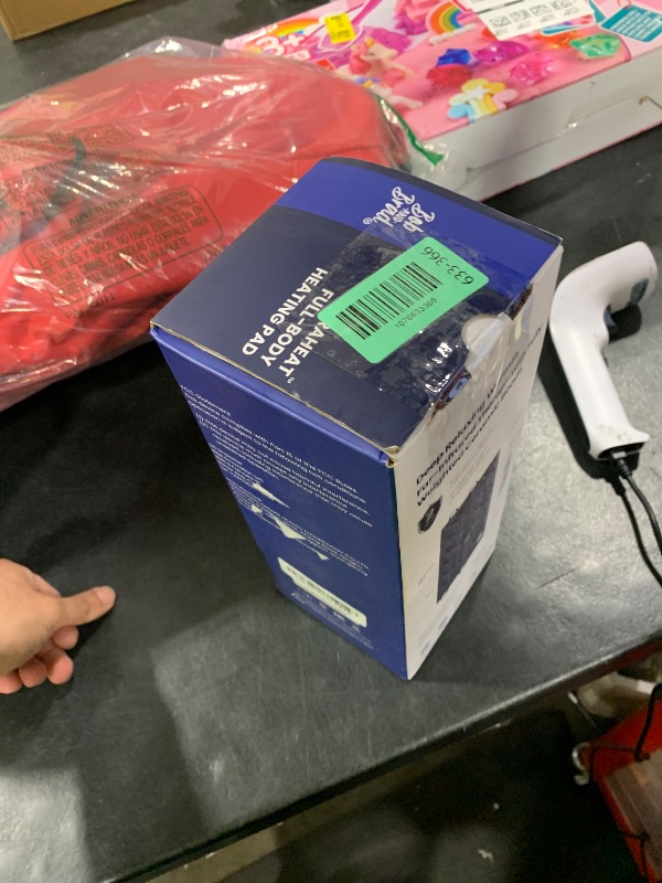 Photo 1 of BOB AND BRAD Far Infrared Weighted Heating Pad for Back Pain Relief, FSA-HSA Eligible, 12"x24" Electric Heat Pad With Auto Off, 6 Heat & Hands-Free Strap, Moist Heat Therapy for Neck, Shoulder, Cramps