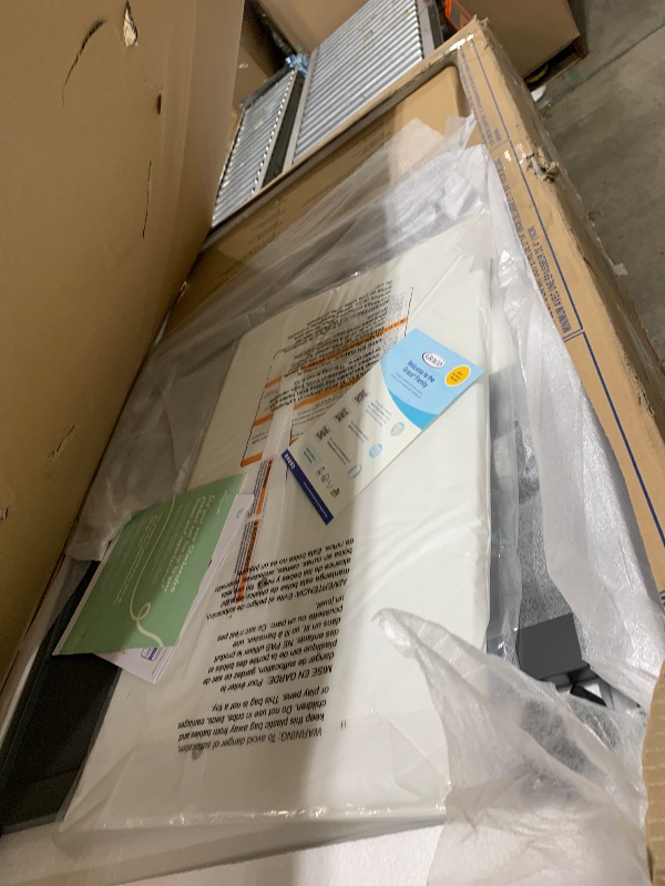 Photo 1 of Graco Remi 4-in-1 Convertible Crib & Changer – GREENGUARD Gold Certified, Fits Standard Crib Mattress, Converts to Toddler Bed and Full Bed, 4 Adjustable Mattress Heights (Gray)