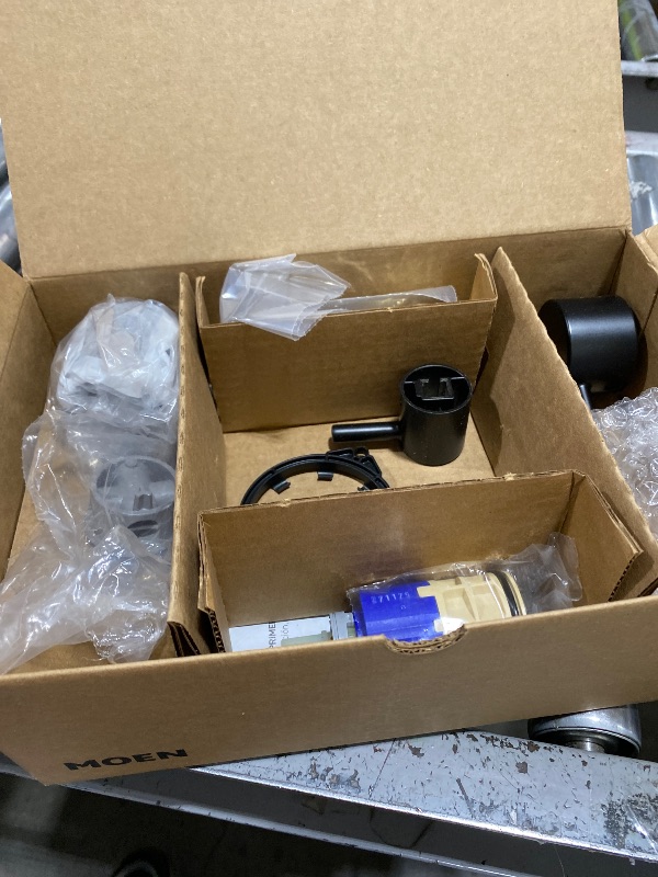 Photo 1 of Moen Align Matte Black M-CORE 3-Series 2-Handle Shower Faucet Trim, Valve Required, UT3290BL