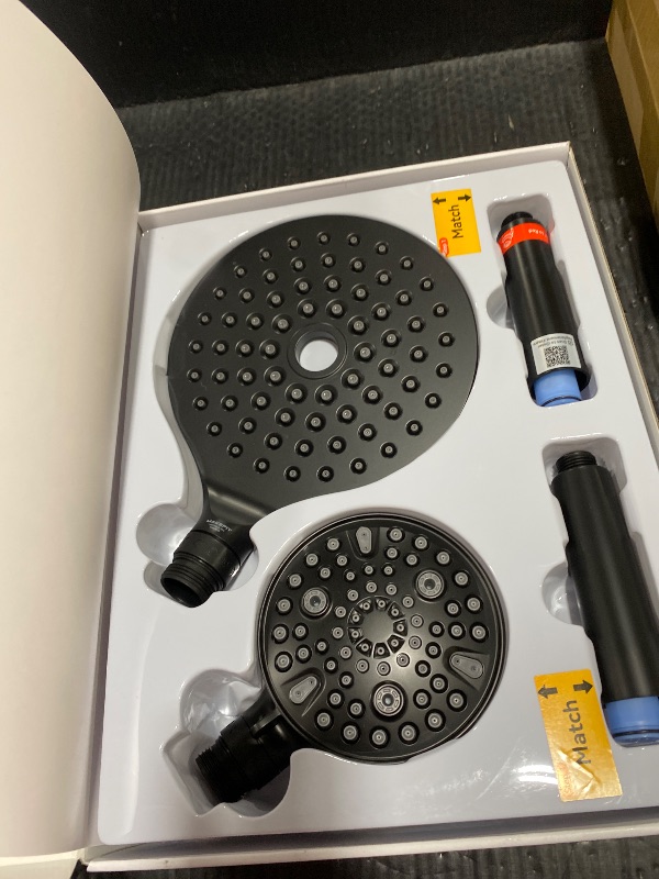 Photo 1 of MakeFit Dual Filtered Rain Shower Head Combo, High Pressure Handheld Shower Head with Adjustable Bar - Rainfall Shower Head And Showerhead with Filter for Hard Water - Removes Chlorine