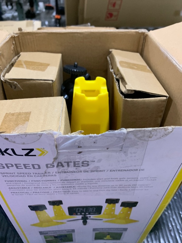 Photo 1 of SKLZ Speed Gates Electronic Sprint Timer System, Measures Up to 20 Yards, Records 50 Times, Sensor-Based Start and Finish Gates for 20-Yard Dash and Speed Training, Indoor and Outdoor Use