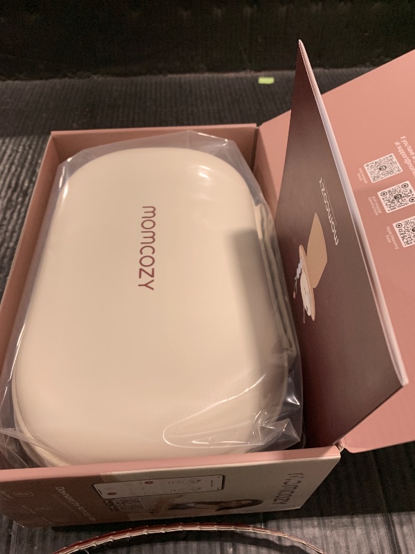 Photo 1 of Momcozy M5 Smart APP Controlled Wearable Breast Pump, Hands-Free Wireless Electric Pump, 3 Modes 9 Suction Levels, BPA-Free, Portable Lightweight, 24mm Flange, 2-Pack Cozy Red