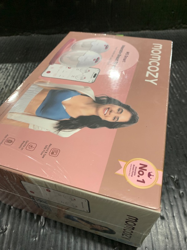Photo 1 of Momcozy M5 Smart APP Controlled Wearable Breast Pump, Hands-Free Wireless Electric Pump, 3 Modes 9 Suction Levels, BPA-Free, Portable Lightweight, 24mm Flange, 2-Pack Cozy Red