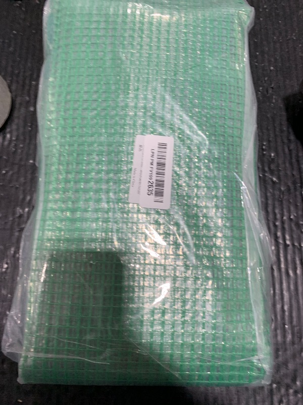 Photo 1 of DECOHS Extra Wide 4 Tier Greenhouse Replacement Cover, 63 x 40 x 19 Inch Green PE Plant Gardening Greenhouse Cover with Roll-Up Zipper Door for Gardening Plants Flowers (Frame Not Include)
