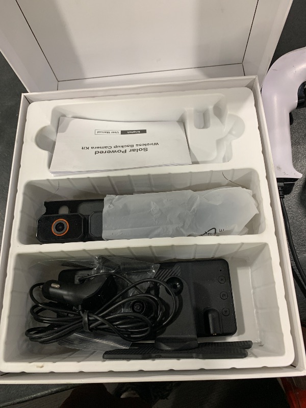 Photo 1 of AUTO-VOX 7.2" DVR Portable Solar Wireless Backup Camera:HD 1080P 2 Min Quick Installation Support 2 Split Screen Back up Camera, IP69K Waterproof Reverse Camera for Car, Van, SUV, Truck, Trailer