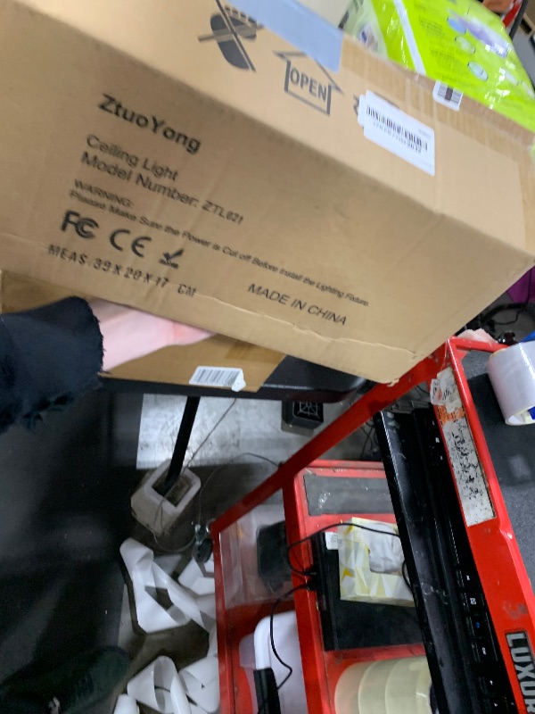 Photo 1 of ZtuoYong Crystal Semi Flush Mount Ceiling Light, Silver Crystal Chandelier, 19cm x 17.5cm, Bedroom, Kitchen, Dining, Living Room