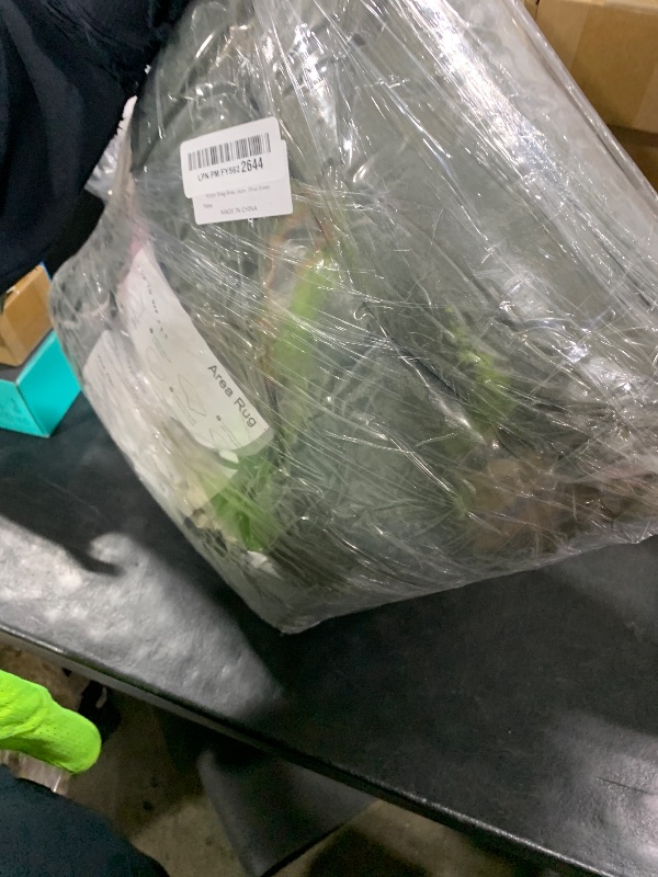 Photo 1 of Rtizon Shag Area Rug for Bedroom, 6x9 Feet Fluffy Rugs for Living Room, Plush Carpet with Non-Slip Bottom for Office Girls Boy's Bed Bedside Nursery Room, Olive Green